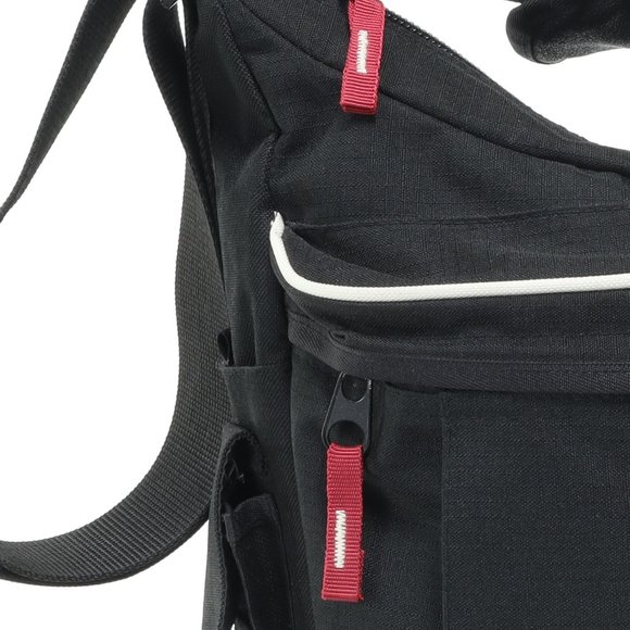 Roots Canada Messenger/Shoulder/Crossbody/Laptop β’ 15 X 12 X 5 β’ Black/White - Picture 8 of 14